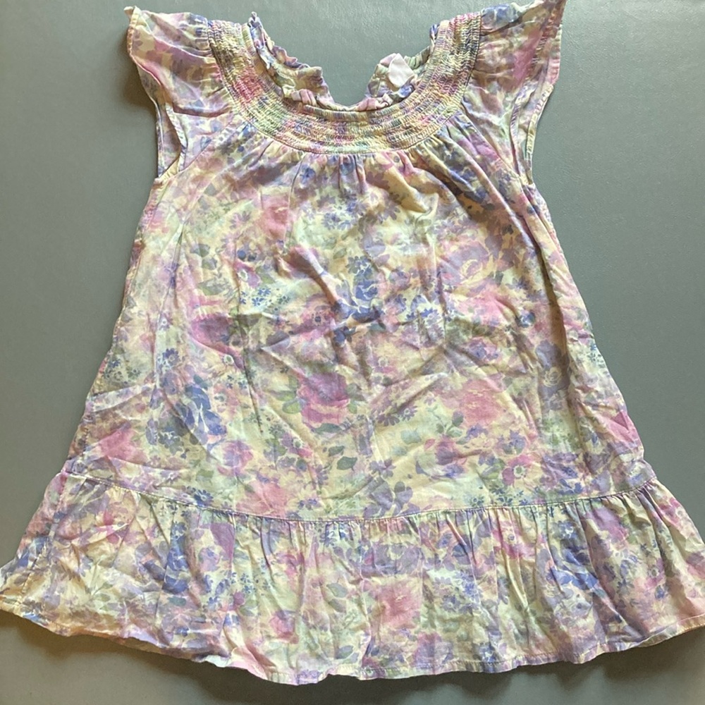 BabyGap Floral Ruffle Sleeve Dress